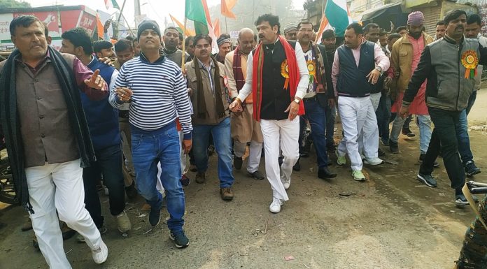 एनसीआर और सीएए के समर्थन में नवादा में निकली अभार यात्रा