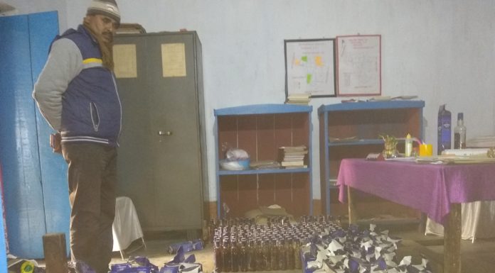 भारी मात्रा में शराब बरामद,एक गिरफ्तार