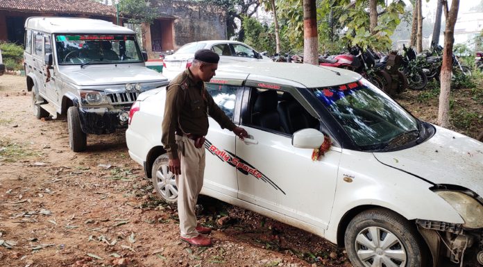 चोरी की गई बोलेरो और स्विफ्ट डिजायर को पत्तल बीघा से पुलिस ने किया बरामद