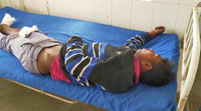 दो मोटरसाईकिल की भिड़ंत में चालक हुआ जख्मी